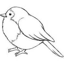 Line Drawing Robin Bt Yahoo Image Search Results Bird Outline Bird Drawings Bird Template