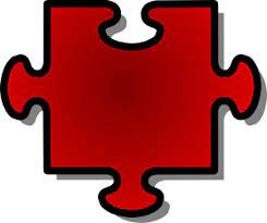 Jigsaw Red Puzzle Piece 1 Clip Art Vector Clip Art Online Royalty Free Public Domain Puzzle Piece Template Puzzle Pieces Autism Puzzle Piece