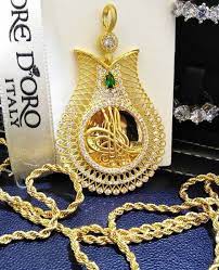 osmanli tugrali bayan kolye kolyeler taki hediyeler