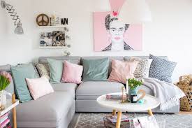 Frida Kahlo Chez Vous Beige Room Ikea Sofa Vallentuna