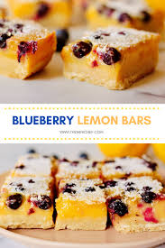 Refreshing Blueberry Lemon Bars Recipe Recipe Lemon Blueberry Bars Lemon Bars Recipe Bars Recipes