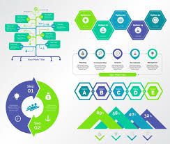 Five Planning Charts Templates Set Vector Free Download