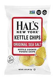 They are very addicting and it is very easy to find yourself face to face with an empty bag. Amazon Com Hal S New York Kettle Cooked Potato Chips Gluten Free 2 Oz Pack Of 24 Sea Salt