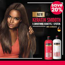 Please note that using excess product does not result in straighter hair, it just creates unpleasant smoke and fumes. Clicks The New Tresemme Keratin Smooth With Marula Oil Facebook