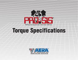 Maybe you would like to learn more about one of these? Torque Specifications