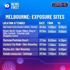 Exposure sites are regularly reviewed based on intelligence and evidence, following case interviews. Updated Exposure Sites Dhhs Has 10 News First Melbourne Facebook