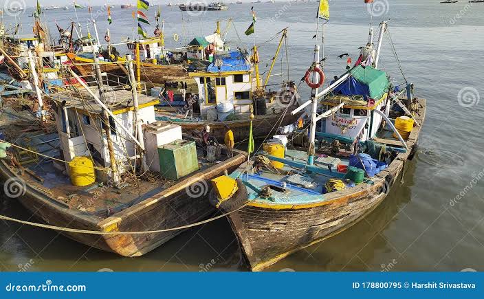 Traditional Fishing Boats Docked Near the Sea Shore. Editorial Image - Image of coast, india: 178800795