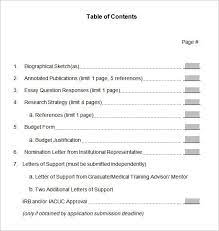 table of contents template check more at https cleverhippo org table of contents template