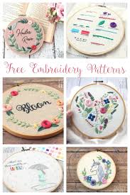 I've got over 20 hand embroidery designs for you to choose from. 35 Free Embroidery Patterns Cutesy Crafts