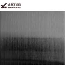 Hairline was obtained by endless grinding lines extend uniformly along with the length of coil or sheet. Quality Assurance Color Hairline Black Stainless Steel Sheet Global Sources