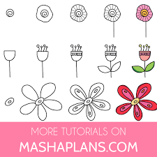 15 Simple Step By Step Flower Doodles For Your Bullet Journal Flower Doodles Bullet Journal Hacks Tumblr Flower