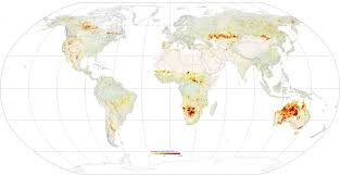 World Fire Size 2003 2016 Map Populationdata Net