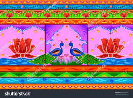 Vector Design Of Floral Kitsch Background In Indian Truck Art Style Ad Ad Floral Kitsch Vector Design Truck Art Vector Design Interior Design Images