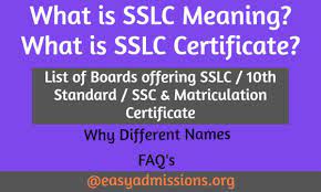 Number and date of birth in the given blanks. Sslc Meaning What Is Sslc Certificate Easyadmissions Org