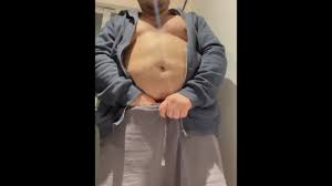 Bull jerking off at the gym