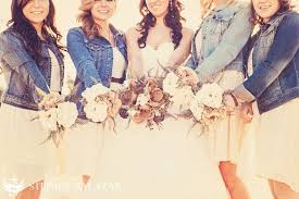 Bridesmaid Dress With Jean Jacket Google Search Bridesmaid Inspiration Wedding Rustic Outfits