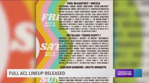 Working with tickets can become a bewildering task. One Day Tickets For 2018 Acl Fest Now Available Khou Com