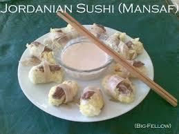 Mansaf Sushi The Jordanian Sushi Mansaf Jordanian Food Arabic Food