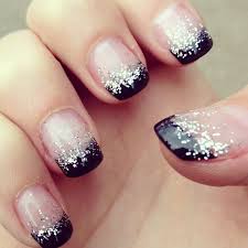 Black And Silver Ombre Nail Designs Pretty Silver Nails Silver Nail Art Nail Art Designs