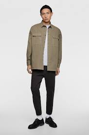 sobrecamisa oversize ver todo cazadoras hombre zara espana ファッション 服 服装