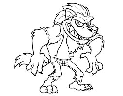 Hombre Lobo Para Colorear