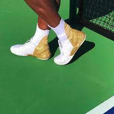Melbourne, australia — as well as she played at the start of her australian open quarterfinal, serena williams suddenly was struggling early in the second set. Serena Reveals Shiny Gold Nike Kicks For Her Australian Open Title Defense Women S Tennis Blog Serena Williams Tennis Nike Gold Serena Williams