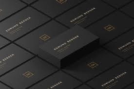 Tiled business card mockup 89x51mm | isolated layers. Free Dark Isometric Business Cards Mockup Psd Best Free Mockups