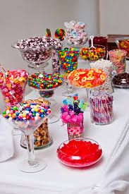 6 steps to setting up a candy buffet! Candy Buffet As A Diy Party Favor Wedding Candy Sweet 16 Parties Candy Party