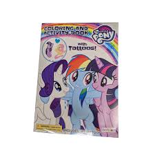 Bendon My Little Pony Coloring Activity Book With Tattoos Radar Toys