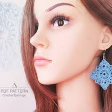 Buy 78. ONE Crochet Earrings Pattern, Crochet Earring Pattern, PDF File  Crochet Earrings, Elegant Shell Model PDF, Crochet Earrings Online in India 