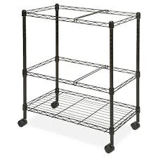 Maybe you would like to learn more about one of these? Lorell Vertical Filing Cabinet Mobile Cart Wire Double Tier Steel Black Target
