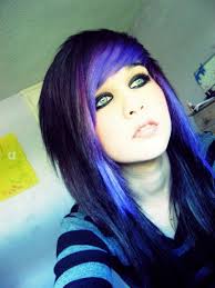 Do not use to dye. Love The Black Blue And Purple In Her Scene Hair C Her Eyes Tho Hair Styles Emo Hair Emo Scene Hair