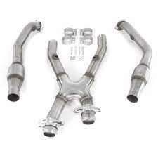 Bassani Mustang Catalytic X Pipe Shorty Headers W Manual Trans Stainless 99 04 Gt 99 01 Cobra 46993