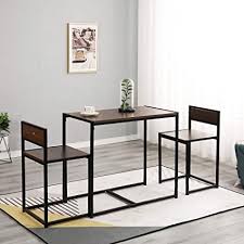 Good furniture, be it authentic vintage furniture or new & custom furniture, allows you to comfortably sit and tell your favorite stories. Sogesfurniture Retro Dining Table And 2 Chairs Set In Black Metal Frame Compact Nesting Coffee Table Kitchen Dining Room Furniture Space Saving Bheu Ld Ct01wnt Amazon Co Uk Home Kitchen