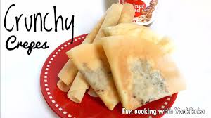 Dadar gulung di malaysia di namakan kuih ketayap (dialek sabah: Resep Crepes Renyah Crunchy Crepes Recipe Youtube