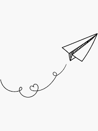 Paper Airplanes Sticker By Nataliegisselle In 2021 Paper Airplane Tattoos Paper Plane Tattoo Paper Airplane Drawing