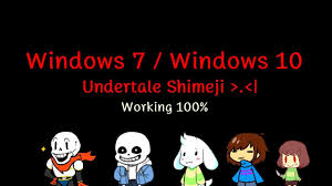 Undertale Shimeji Windows 7 Windows 10 32 64 Bit Youtube