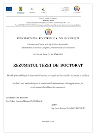 Globul pamantesc este un fel de laborator chimic urias care este in functiune de foarte mult timp.in el au aparut in diferite etape conditii pentru desfasurarea celor. Pdf Methods And Methodologies In Analytical Determinations With Applications For Environmental And Health Assessments