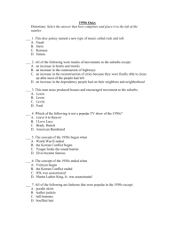 Perhaps it was the unique r. 1950s Quiz
