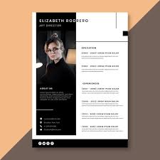 The europass cv will present your profile in a sober, efficient and organized way. Free Vector Minimalist Curriculum Vitae Template With Photo