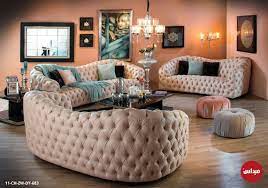 للمساحات الكبيرة كنب غرفة الجلوس المنجد بالقماش الناعم خصصت لتلائم اصحاب الذوق الرفيع furniture home house interior
