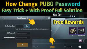 How To Change Pubg I D Password Easy Trick Free Rewards Youtube
