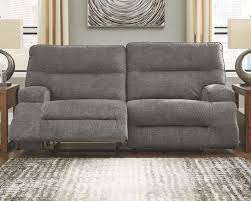 The Coombs Charcoal 2 Seat Reclining Sofa Double Reclining Loveseat With Console Available At Elgin Furniture Serving Euclid And Cleveland Heights Ohio