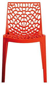 Upon Gruvyer Indoor Outdoor Dining Chairs From Italy Stackable Strong 2 Chairs Orange Outdoor Dining Chairs Plastic Dining Chairs Stackable Dining Chairs