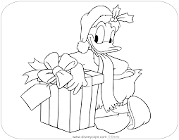 Disney Christmas Coloring Pages Disneyclips Com