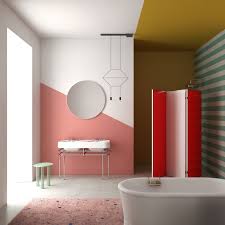 Two Toned Walls In Bathroom Trend Paint And Tile Ideas Bathroom Trends Best Bathroom Paint Colors Bathroom Paint Colors