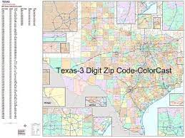 Texas City Zip Code Map Texas Zip Code Map From Onlyglobes.com