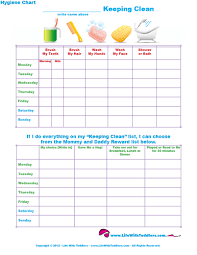 Life With Toddlers Free Printable Hygiene Chart For