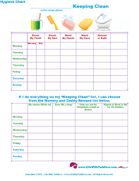 life with toddlers free printable hygiene chart for