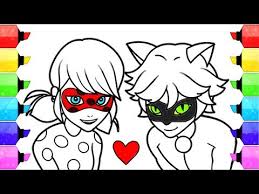 You can now print this beautiful ladybug and cat noir mask coloring page or color online for free. Miraculous Ladybug Coloring Pages How To Draw And Color Ladybug And
